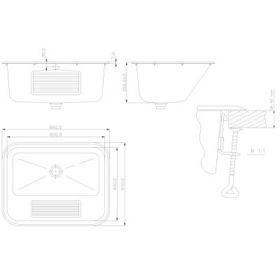 Teka VK komora gospodarcza 60x45 cm stalowa 705000200