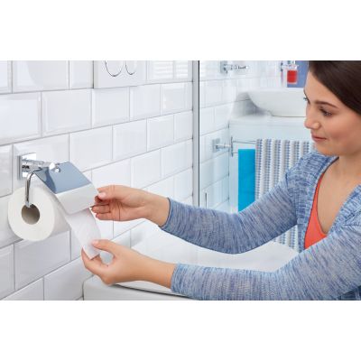 Tesa Hukk uchwyt na papier toaletowy bez wiercenia chrom 40247