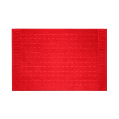Texpol Skandynawski dywanik łazienkowy 50x70 cm bawełna 500 g czerwony