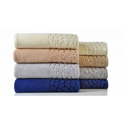 Texpol Gobi ręcznik łazienkowy 50x90 cm bawełna 480 g srebrny
