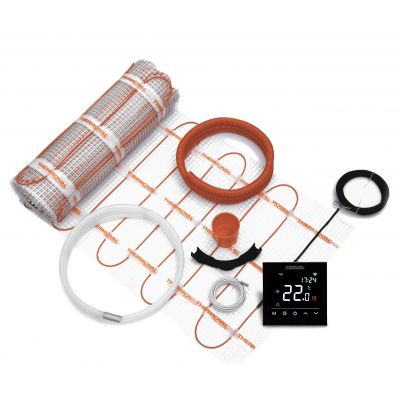 Thermoval TV TO mata grzewcza 1,5 m2 170 W/m2 z termoregulatorem TVT 30 CS WiFi czarnym