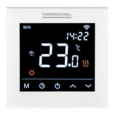 Thermoval WT 2010 mata grzewcza 9 m2 150 W/m2 z termoregulatorem TVT 30 BB WiFi białym