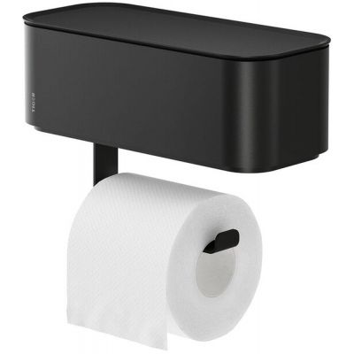 Tiger 2 store uchwyt na papier toaletowy z pojemnikiem do przechowywania czarny 800378