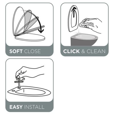 Tiger Covert deska sedesowa wolnoopadająca uniwersalna biała 800702