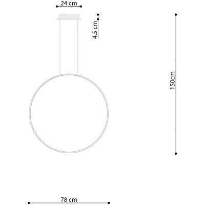 Thoro Lighting Rio lampa wisząca 1x50W LED biała TH.117