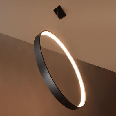 Thoro Lighting Rio lampa wisząca 1x50W LED czarna TH.118