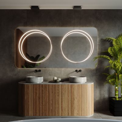 Thoro Lighting Rio lampa wisząca 1x50W LED czarna TH.118