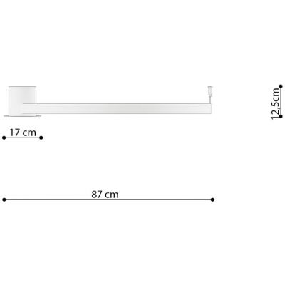 Thoro Lighting Rio lampa podsufitowa 1x50W LED czarna TH.130