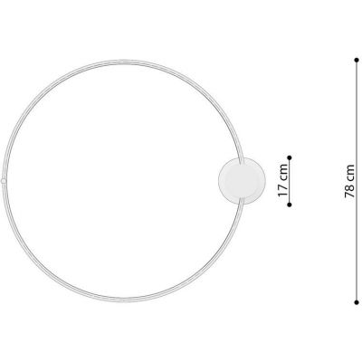 Thoro Lighting Rio lampa podsufitowa 1x50W LED czarna TH.130