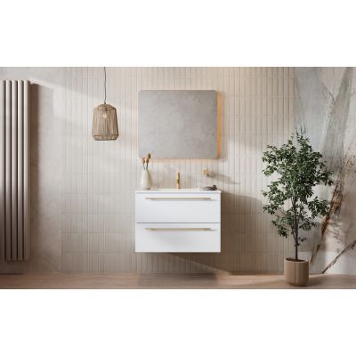 Uptrend Nava szafka z blatem 70,5x46x52,7 cm podumywalkowa stojąca biała 004SU7002999BL7001