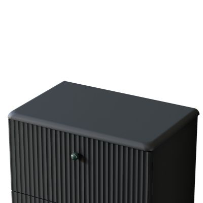 Uptrend Panarea blat naszafkowy 80x38 cm Obsidian Black mat 005BL8003