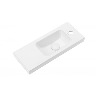 Uptrend Nook umywalka z szafką i uchwytami 55 cm biały mat/miedziany 010SU5502TR41366