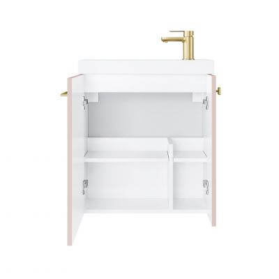 Uptrend Nook umywalka z szafką i uchwytami 55 cm rose mat/złoty 010SU5509TR41366