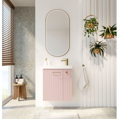 Uptrend Nook umywalka z szafką i uchwytami 55 cm rose mat/złoty 010SU5509TR41366