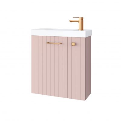 Uptrend Nook umywalka z szafką i uchwytami 55 cm rose mat/miedziany 010SU5510TR41366