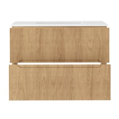 Uptrend Mavi umywalka z szafką 81 cm dąb hikora naturalna 012-SU80-02+UP4530-800