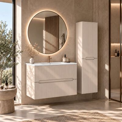 Uptrend Mavi szafka 35x27x130 cm boczna wisząca kaszmir mat 012-SW40-01