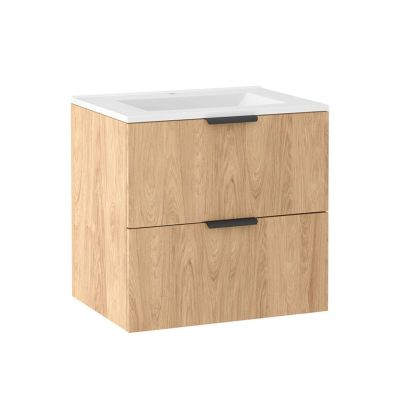 Uptrend Nola umywalka z szafką i uchwytami 61 cm dąb 013-SU60-02/UP4530-600
