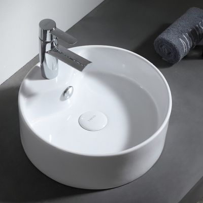 Uptrend Vesta umywalka 38x38 cm nablatowa okrągła biały połysk TR4161