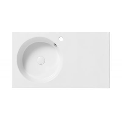 Uptrend Foksal umywalka 82x46 cm meblowa prostokątna biały połysk TR40063A