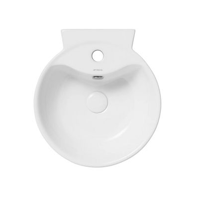 Uptrend Rio umywalka 42,5x15 cm okrągła ścienna biała TR4033