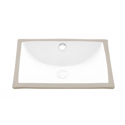 Uptrend Tremo umywalka 46,5x34,5 cm podblatowa prostokątna biała TR4070