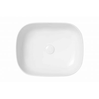 Uptrend Harmony umywalka 49x39,5 cm nablatowa owalna biały połysk TR41015