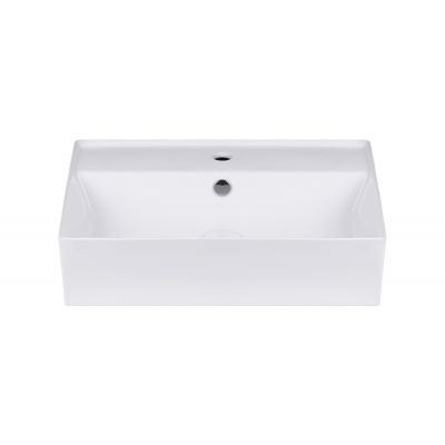 Uptrend Torino umywalka 59,5x40 cm nablatowa prostokątna biały połysk TR41297