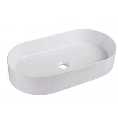 Uptrend Peonia umywalka 65x34,5 cm owalna nablatowa biała TR41363