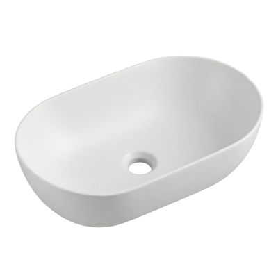 Uptrend Sparrow umywalka 50x30 cm owalna nablatowa biała TR41385-U20