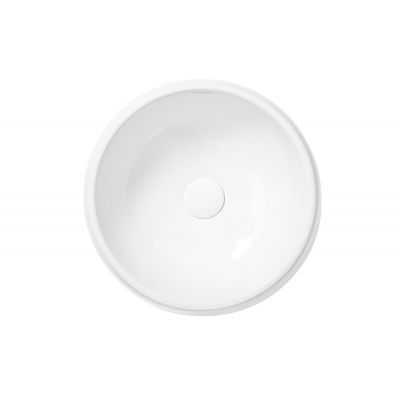 Uptrend Oslo umywalka 39,5x39,5 cm nablatowa okrągła biały połysk TR4921