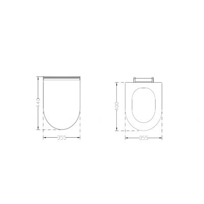 Vilarte by Dura Siena deska sedesowa wolnoopadająca YD050PT