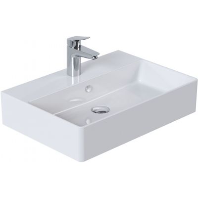 Vilarte by Dura Twins umywalka 60x42 cm prostokątna nablatowa biała 5871