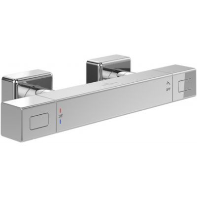 Zestaw Villeroy & Boch Universal Taps & Fittings zestaw prysznicowy ścienny termostatyczny chrom (TVS00001800061, TVS10900700061)