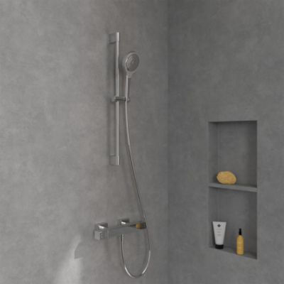 Zestaw Villeroy & Boch Universal Taps & Fittings zestaw prysznicowy ścienny termostatyczny chrom (TVS00001800061, TVS10900700061)