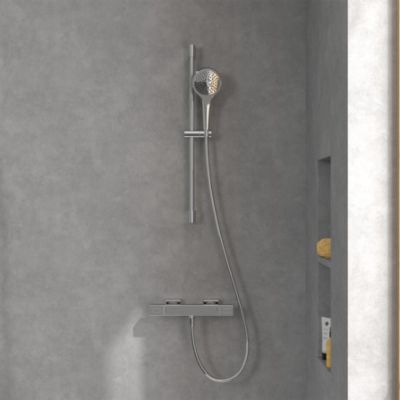 Zestaw Villeroy & Boch Universal Taps & Fittings zestaw prysznicowy ścienny termostatyczny chrom (TVS00001800061, TVS10900700061)