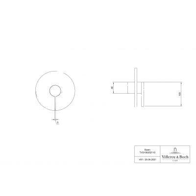 Villeroy & Boch Dawn bateria prysznicowa podtynkowa chrom TVS10635211061