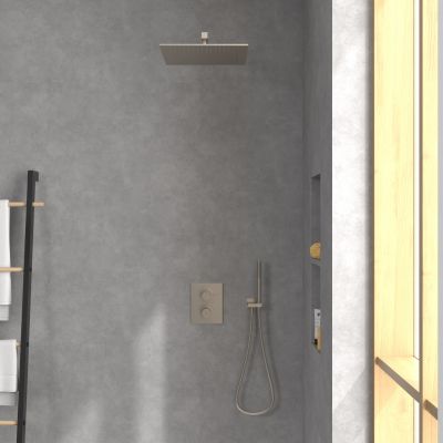 Villeroy & Boch Universal Showers deszczownica 35 cm kwadratowa nikiel szczotkowany TVC00000600064