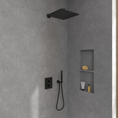 Villeroy & Boch Universal Showers deszczownica 35 cm kwadratowa czarny mat TVC000006000K5