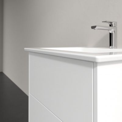 Villeroy & Boch Finero umywalka z szafką 60 cm i lustrem zestaw meblowy glossy white S00300DHR1