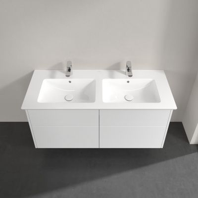 Villeroy & Boch Finero umywalka z szafką 130 cm zestaw meblowy glossy white S00505DHR1