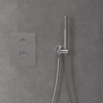 Zestaw Villeroy & Boch Universal Taps & Fittings zestaw prysznicowy podtynkowy termostatyczny z deszczownicą chrom (TVD00065100000, TVD00065300061, TVC00000600061, TVC00045453061, TVS10900600061, TVC00045900061, TVC00003500061, TVC00045700061)
