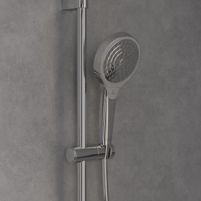 Zestaw Villeroy & Boch Universal Taps & Fittings zestaw prysznicowy ścienny termostatyczny chrom (TVS00001800061, TVS10900700061)