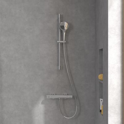 Villeroy & Boch Verve Showers zestaw prysznicowy ścienny chrom TVS10900700061