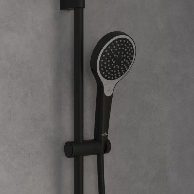 Villeroy & Boch Verve Showers zestaw prysznicowy ścienny czarny TVS109007000K5
