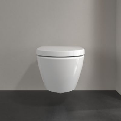 Villeroy & Boch Subway 2.0 miska WC z deską wolnoopadającą wisząca bez kołnierza biały połysk 5614HRR1