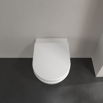 Villeroy & Boch Subway 2.0 miska WC z deską wolnoopadającą wisząca bez kołnierza biały połysk 5614HRR1