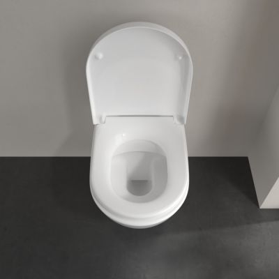 Villeroy & Boch Subway 2.0 miska WC z deską wolnoopadającą wisząca bez kołnierza biały połysk 5614HRR1
