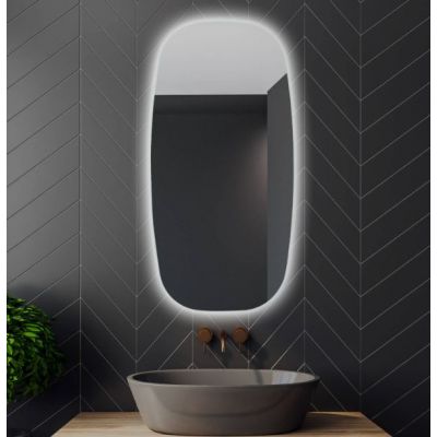 Venti Breza lustro 45x90 cm prostokątne z oświetleniem