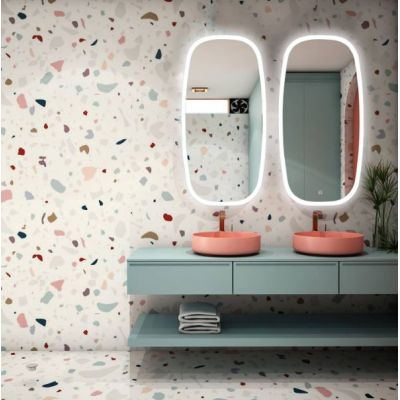 Venti Breza lustro 45x90 cm prostokątne z oświetleniem